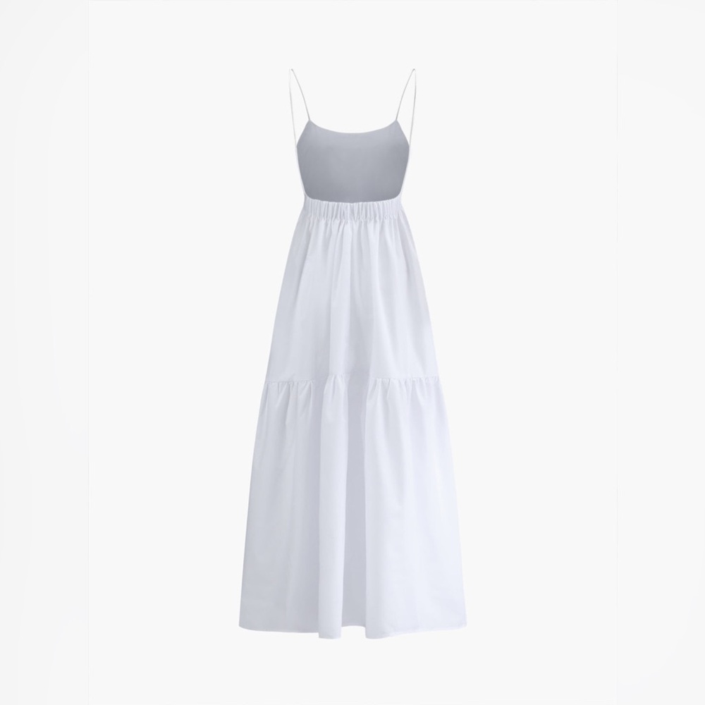 Commense Solid Backless Long Dress - Picture 5 of 11